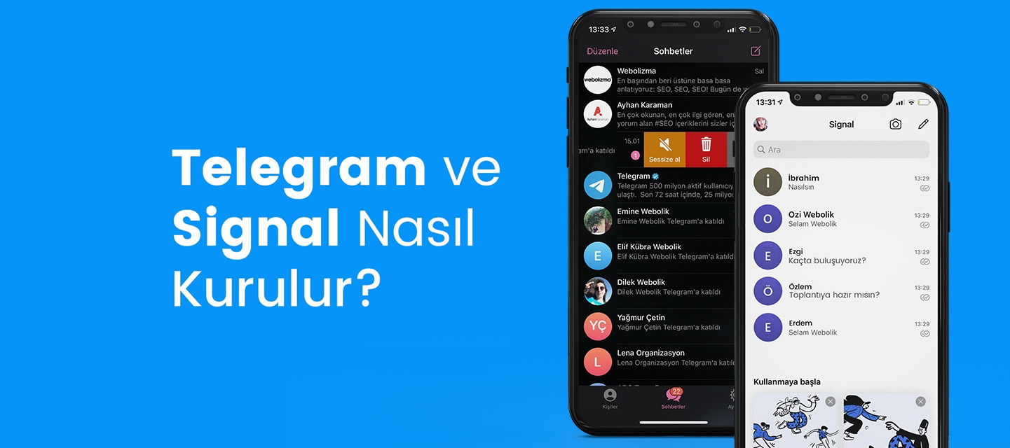 Telegram ve Signal Nasil Kurulur