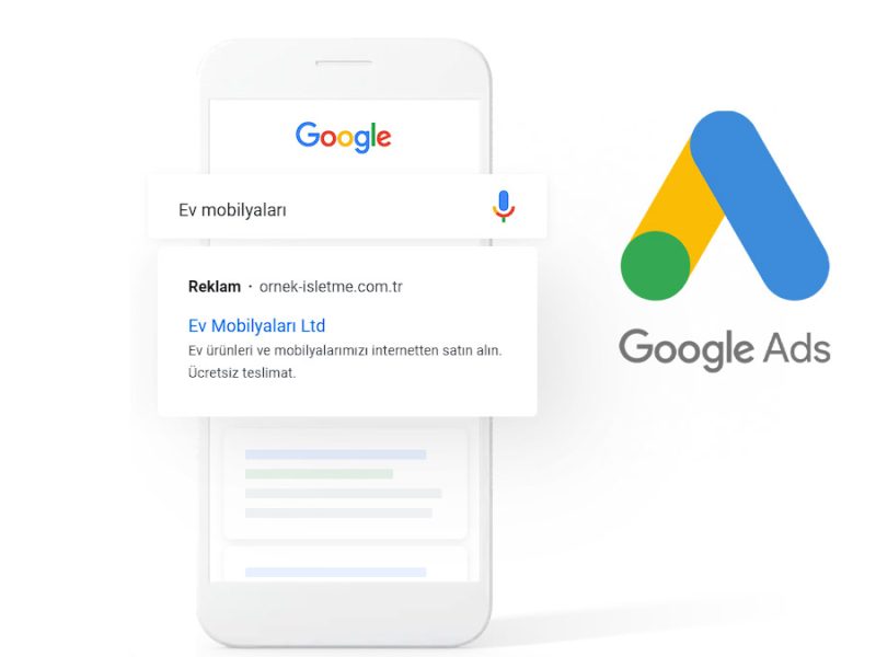 Google Ads reklamı kullanan örnek bir işletme